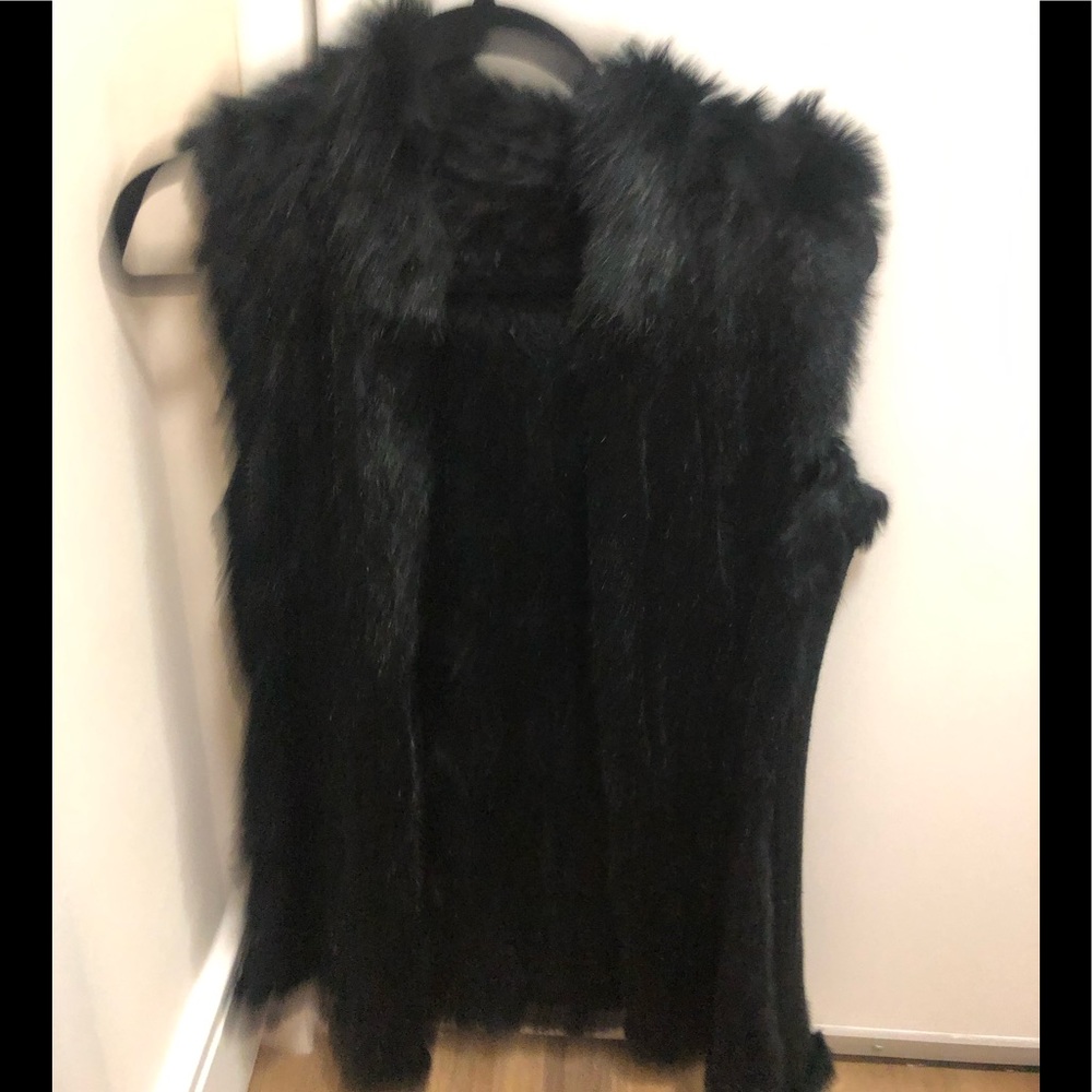 Faux fur vest
